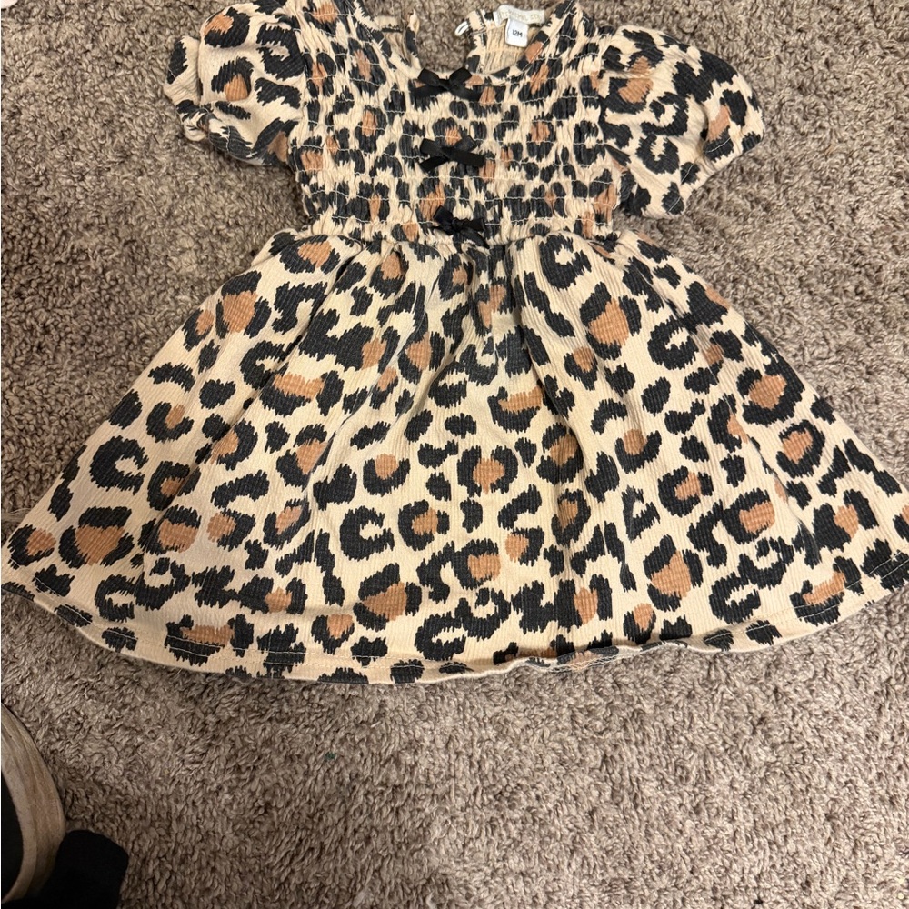 Rachel Zoe Leopard Print Kids Casual Dress